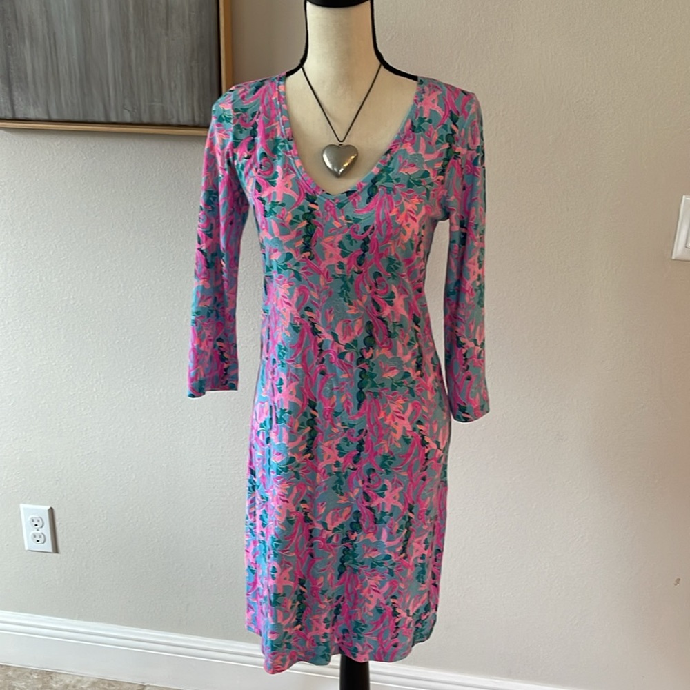 Lily Pulitzer Tessa Dress Multi Seaweed Sz XS - Picture 2 of 5